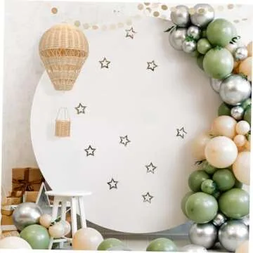 RUNROTOO rattan hot air balloon wedding party supplies inflatable hot air balloon beige home decor baseball balloon Wall-mounted Hot Air Balloon Woven Hanging Decor ribbon Christmas