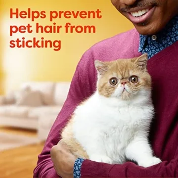 Bounce Pet Hair and Lint Guard Mega Dryer Sheets with 3X Pet Hair Fighters, Fresh Scent, 130 Count, Bounce Dryer Sheets, Fabric Softener Sheets