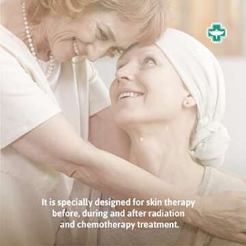 Oncology Cream 4 oz plus 3 Pack Lip Balm. Hydrating to Stressed Skin Undergoing Chemo or Radiation. Skin Therapy. Made with Botanicals.