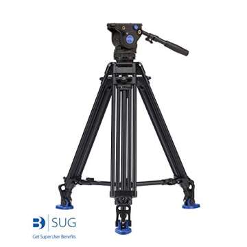 Benro BV6 Pro Twin Leg Aluminum Video Tripod Kit (BV6PRO)