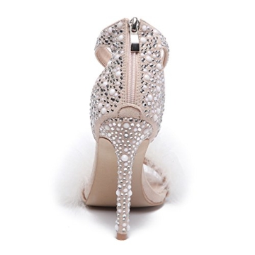 azmodo Rhinestone Wedding Party Sandals for Women