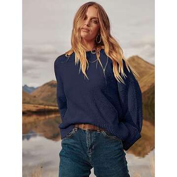 Soft ANRABESS Oversized Winter Sweater for Women