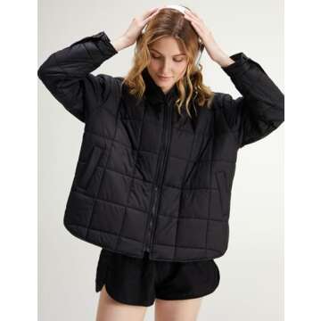 Gacaky Women's Stylish Warm Puffer Jacket in Creamy Butter