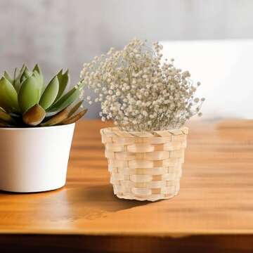 Kisangel 12Pcs Mini Woven Basket - Cute and Versatile