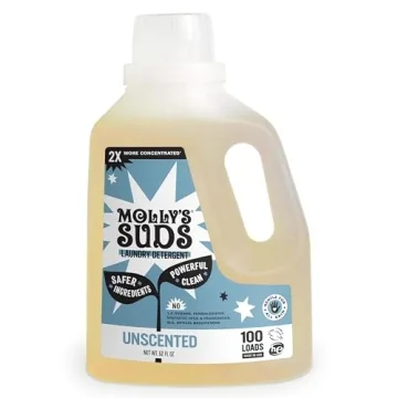 Molly's Suds Liquid Laundry Detergent | Eco-Friendly Choice for Sensitive Skin | Concentrated 100 Lo...