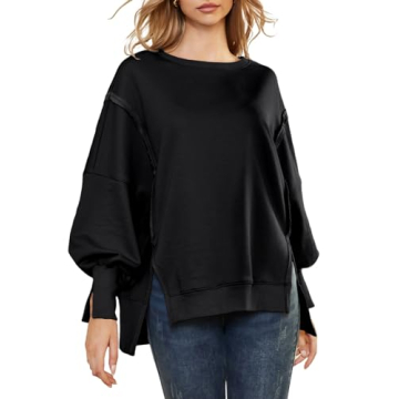 Stylish AUTOMET Oversized Crewneck Sweatshirt for Women