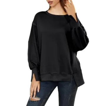 Stylish AUTOMET Oversized Crewneck Sweatshirt for Women
