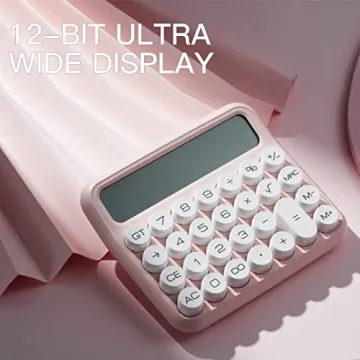 Cute 12 Digit GUDTEKE Calculator with Mechanical Switch and Big Buttons