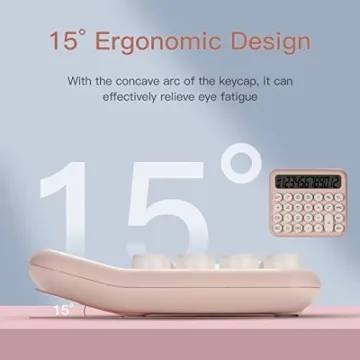 Cute 12 Digit GUDTEKE Calculator with Mechanical Switch and Big Buttons