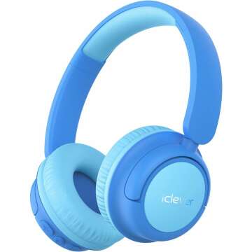 iClever BTH22 Kids Bluetooth Headphones - Safe Volume, 60H Playtime