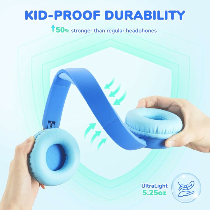 iClever BTH22 Kids Bluetooth Headphones - 60H Battery Life