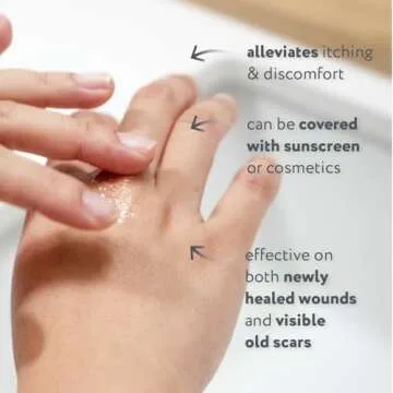 ScarAway Silicone Scar Gel, Helps Improve Size, Color & Texture of Hypertrophic & Keloid Scars from Injury, Burns & Surgery, Water Resistant, 10g (0.35 Oz)