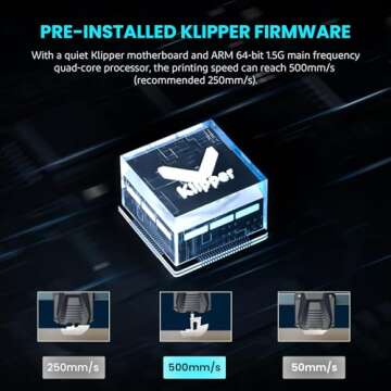ELEGOO Neptune 4 3D Printer, 500mm/s High-Speed Fast FDM Printer with Klipper Firmware, Auto Levelin...