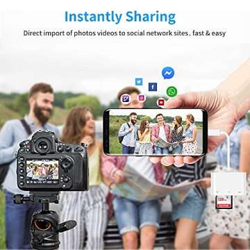 USB C SD Card Reader Adapter, Fermoved Type C Micro SD TF Card Reader Adapter, 3 in 1 USB C to USB Camera Memory Card Reader Adapter for New Pad Pro MacBook Pro and More UBC C Devices