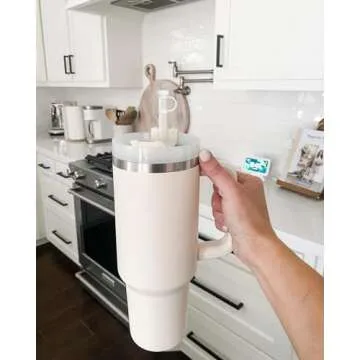 4pcs Straw Topper Cap for Stanley Straw Cover 40 oz 30 oz 10mm Food Grade Silicone Stanley Cup Accessories Cute Large Cloud Straw Tips Cover Protector Plugs for Stanley Tumblers with Handle