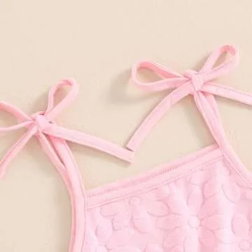 FOMOYUU Toddler Girl Summer Floral Romper Outfit