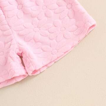 FOMOYUU Toddler Girl Summer Floral Romper Outfit