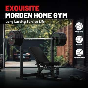 PAPABABE Strength Training Bumper Plates 160lb Set Olympic Weight Plates Rubber Bumper Plates with Steel Insert Home Gym Workout Weights Plates 2 Inch Barbell Weights For General Fitness