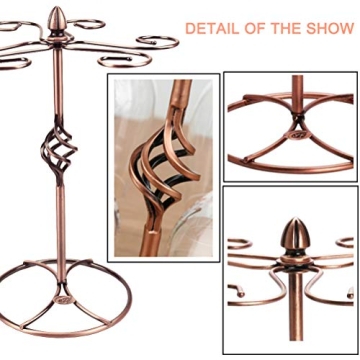 Elegant QPIX DIGITAL Wine Glass Rack, Easy to Assemble