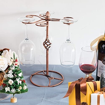 Elegant QPIX DIGITAL Wine Glass Rack, Easy to Assemble