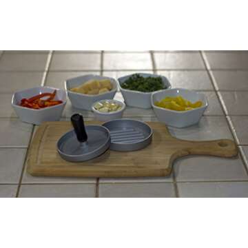 Holland & Jagger Best Burger Press—Hamburger Patty Maker for Stuffed Burgers—Quality BBQ Grilling Accessories (Single)