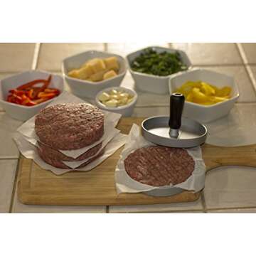 Holland & Jagger Best Burger Press—Hamburger Patty Maker for Stuffed Burgers—Quality BBQ Grilling Accessories (Single)