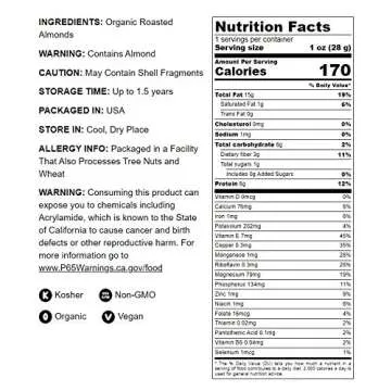 Organic Dry Roasted Almonds – Nutrient-Packed Snack