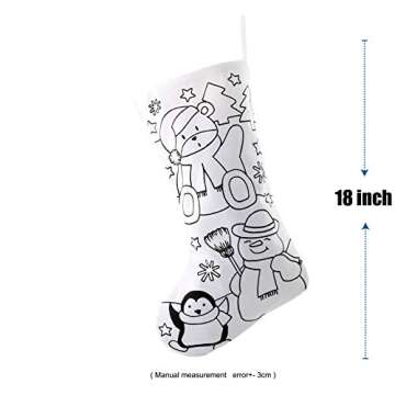 Customizable WEWILL DIY Christmas Stockings for the Holidays