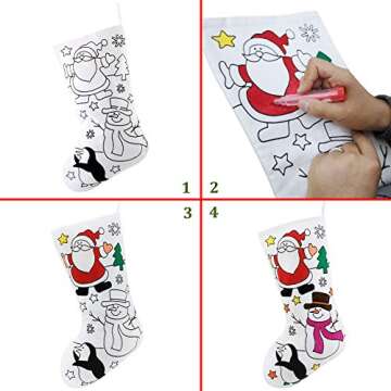 Customizable WEWILL DIY Christmas Stockings for the Holidays