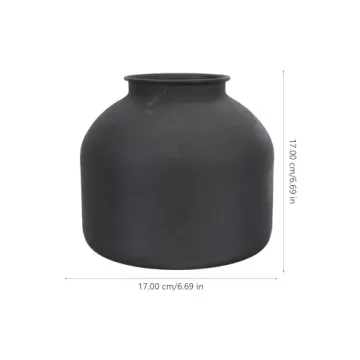 Happyyami Metal Matte Vase - Stylish Floral Arrangement Holder