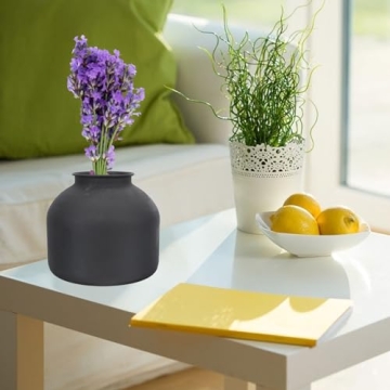 Happyyami Metal Matte Vase - Stylish Floral Arrangement Holder