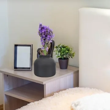 Happyyami Metal Matte Vase - Stylish Floral Arrangement Holder