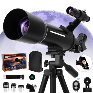 70mm Aperture 400mm Refractor Telescope for Astronomy Beginners