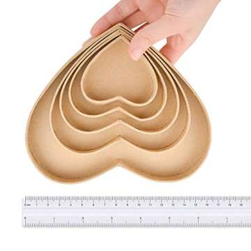 Heart-Shaped Kraft Paper Boxes for Gifts and DIY