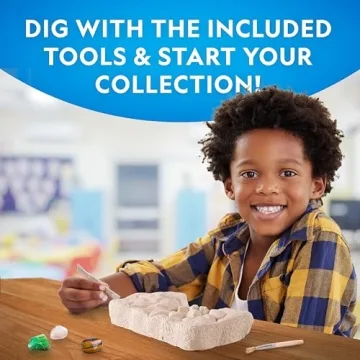 National Geographic Gemstone Dig Kit for Kids, Real Gemstones