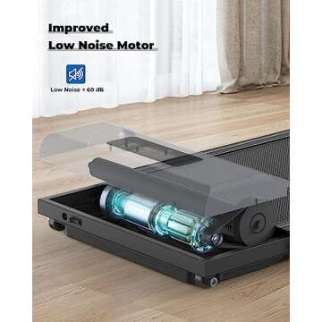 Gywowken Small Walking Pad Incline, 38in Compact Portable Treadmill 4MPH with APP Control & Speaker, Mini Quiet Under Desk Treadmill for Office & Home, 300 Lb Capacity, Black