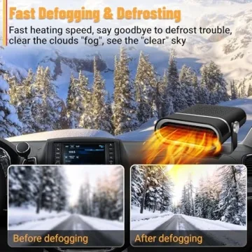 200W Portable Car Heater - Defroster & Demister