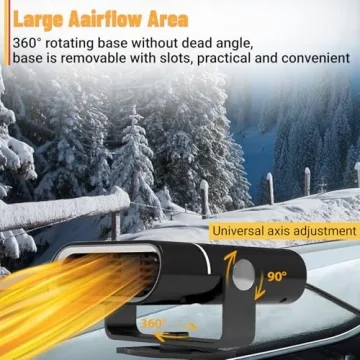 200W Portable Car Heater - Defroster & Demister