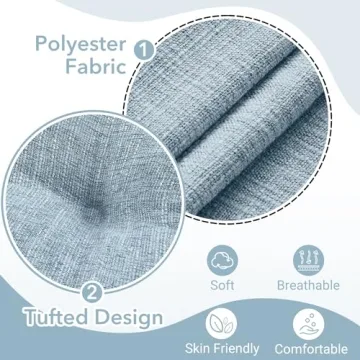 downluxe Stylish Memory Foam Chair Cushions 15.5x15.5