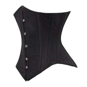 Luvsecretlingerie Heavy Duty 26 Double Steel Boned Waist Training Cotton Underbust Tight Shaper Cors...