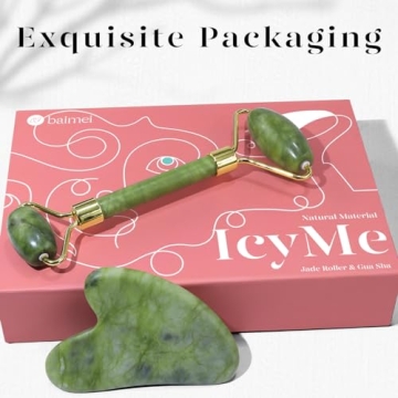 Jade Roller & Gua Sha Set for Refreshing Skin Care