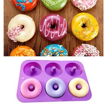 Ozera 2-Pack Non-Stick Silicone Donut Baking Molds