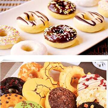 Ozera 2-Pack Non-Stick Silicone Donut Baking Molds