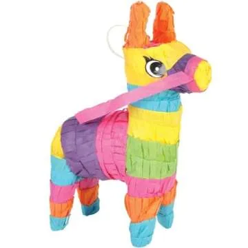 Rhode Island Novelty 4 x 7 Inch Mini Donkey Pinatas, Ordered in Sets of 3