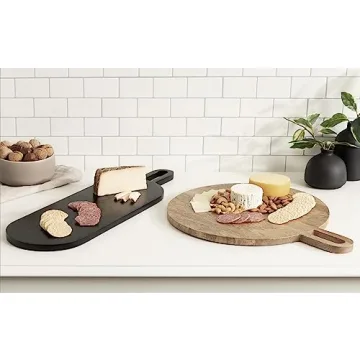 Kate and Laurel Staven Serving Boards Set for Entertaining