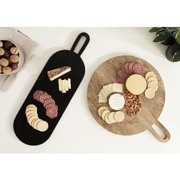 Kate and Laurel Staven Serving Boards Set for Entertaining