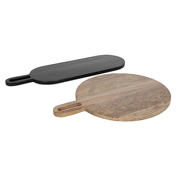 Kate and Laurel Staven Serving Boards Set for Entertaining