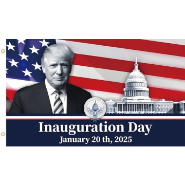 Trump Inauguration Day Flag,Donald Trump 2025 47th America President 3x5 Ft flags,Durable Polyester ...