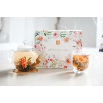 Teabloom Flowering Tea Chest - 12 Gourmet Flower Teas