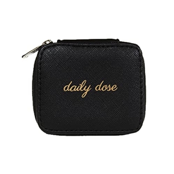 Miamica Zippered “Daily Dose” Pill Case - Stylish and Functional Organizer